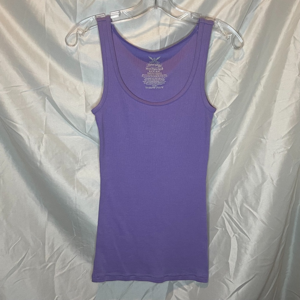 Faded Glory Must-Have Tank Small Purple